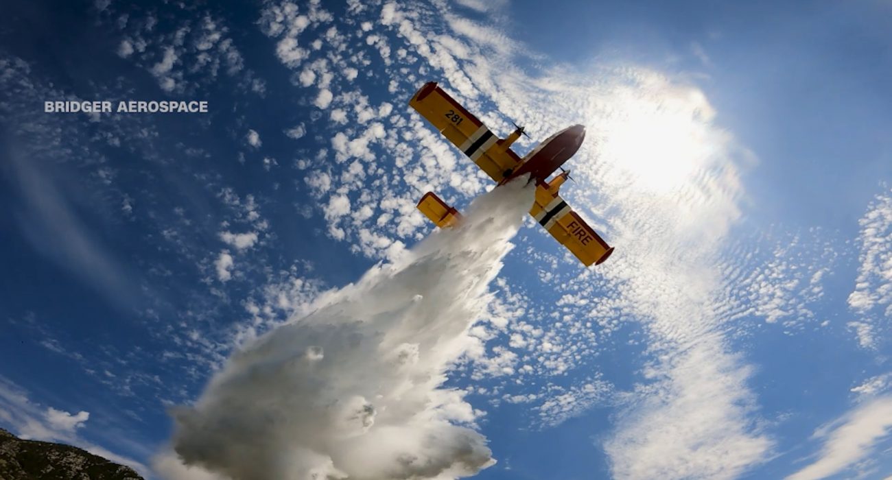 Civil Drone Collides Midair with Super Scooper